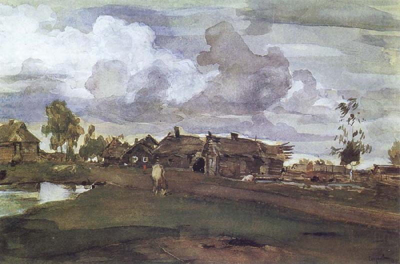 A Village, Valentin Serov